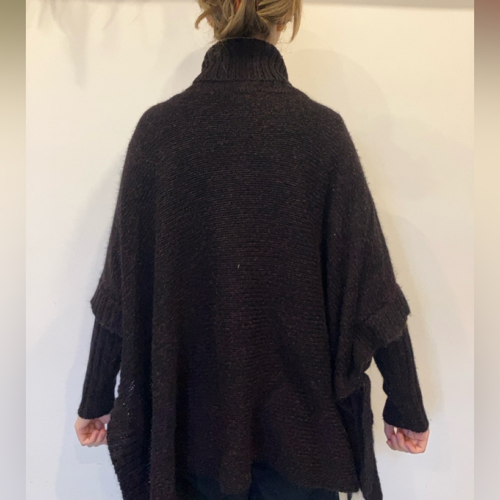 Lily Morgan Cotton blend Black and dark red Turtleneck Sweater in size L and XL - Picture 6 of 13